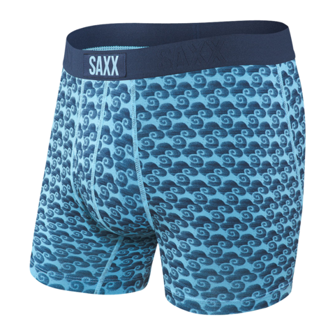 ULTRA Boxer Brief w/ Fly in Blue Tropic Storm