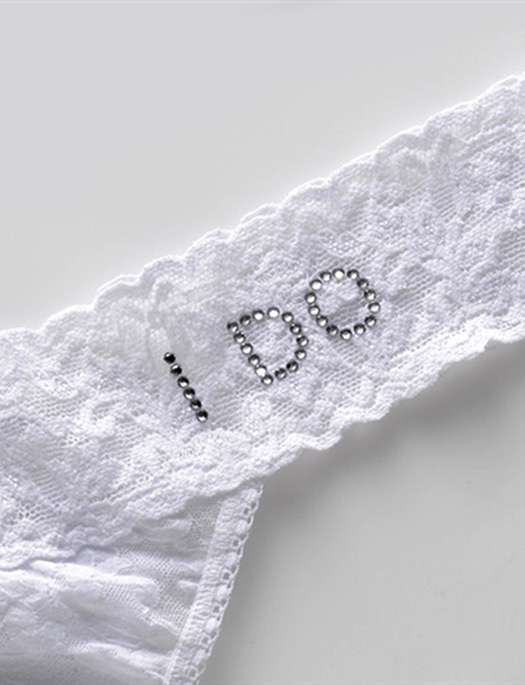 I DO Low Rise Thong in White