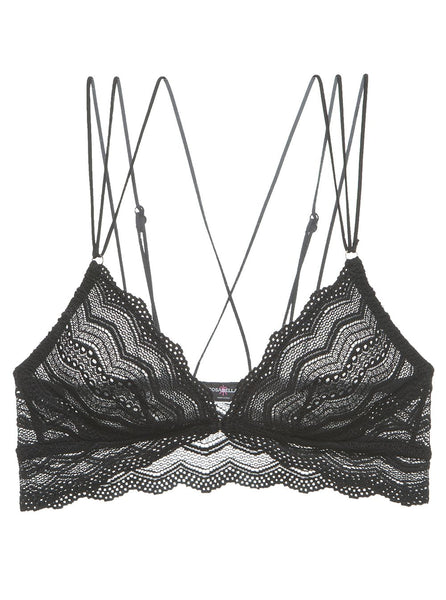 INVISIBLES Lace Lightly Lined Racerback Bralette in Black – Christina's  Luxuries