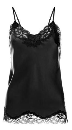 Floral Lace Cami in Black