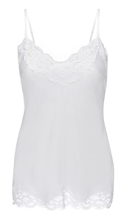 Floral Lace Cami in White
