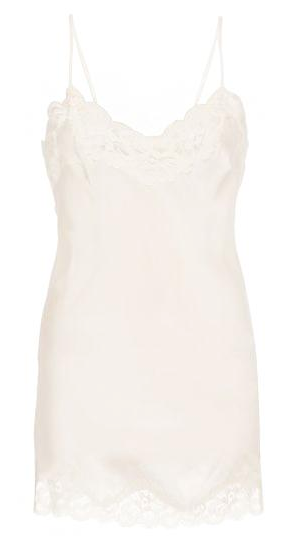 Floral Lace Tunic Chemise in White