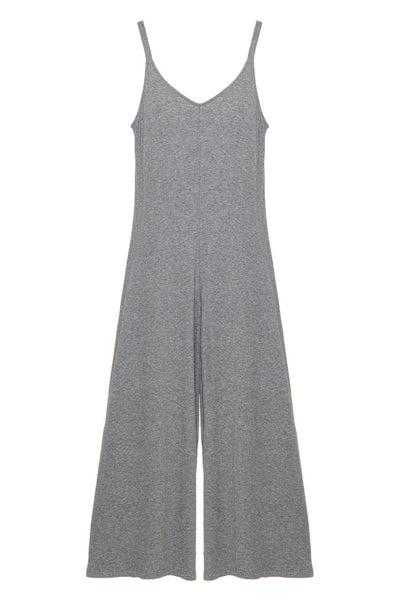 CHARLIE Casual Jumpsuit in Heather Grey