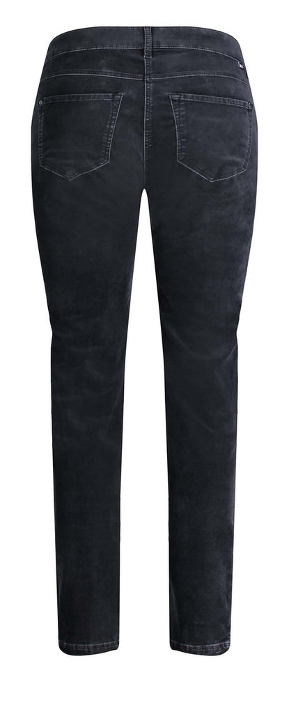 SLIM Velvet Jeans in Night Grey