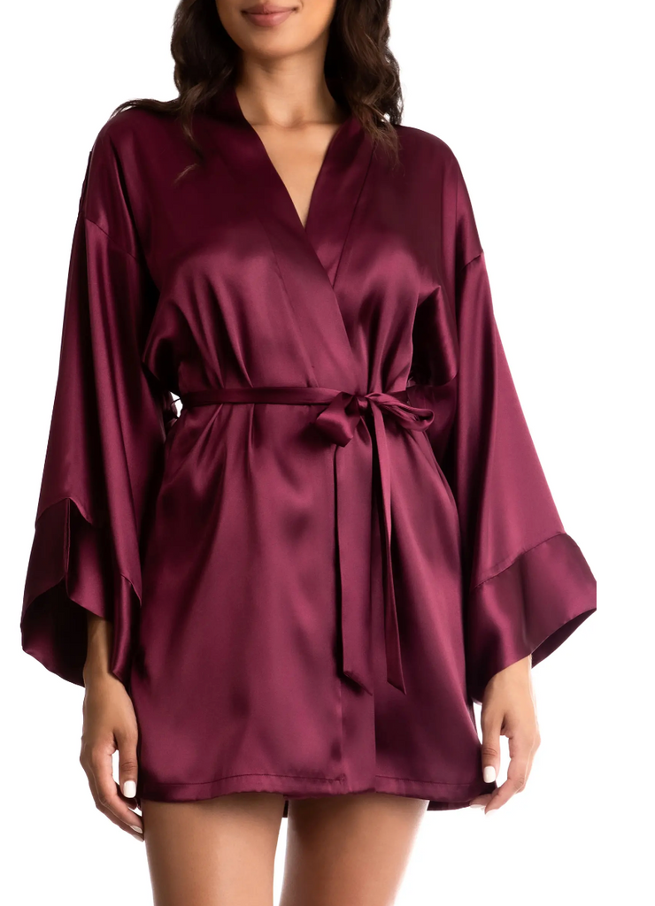 LAVENDER HILL Wrap Robe in Mulberry