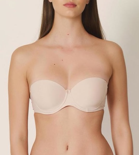 TOM Strapless Convertible Bra in Cafe Latte