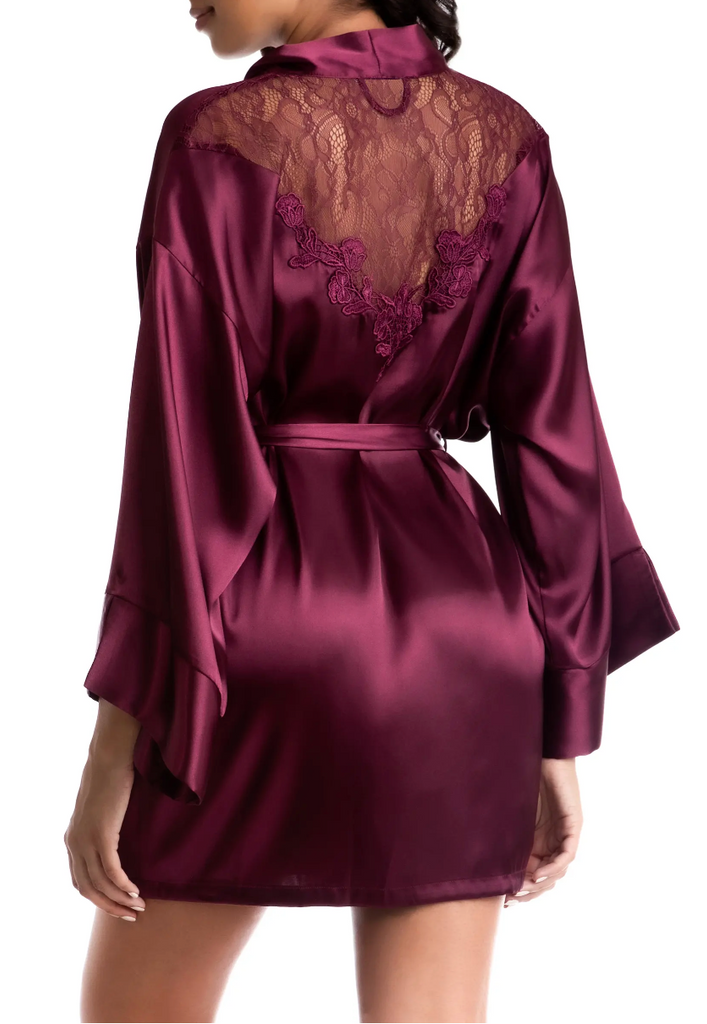 LAVENDER HILL Wrap Robe in Mulberry