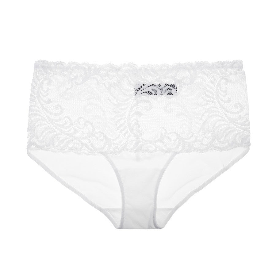 FEATHERS Girl Brief in White