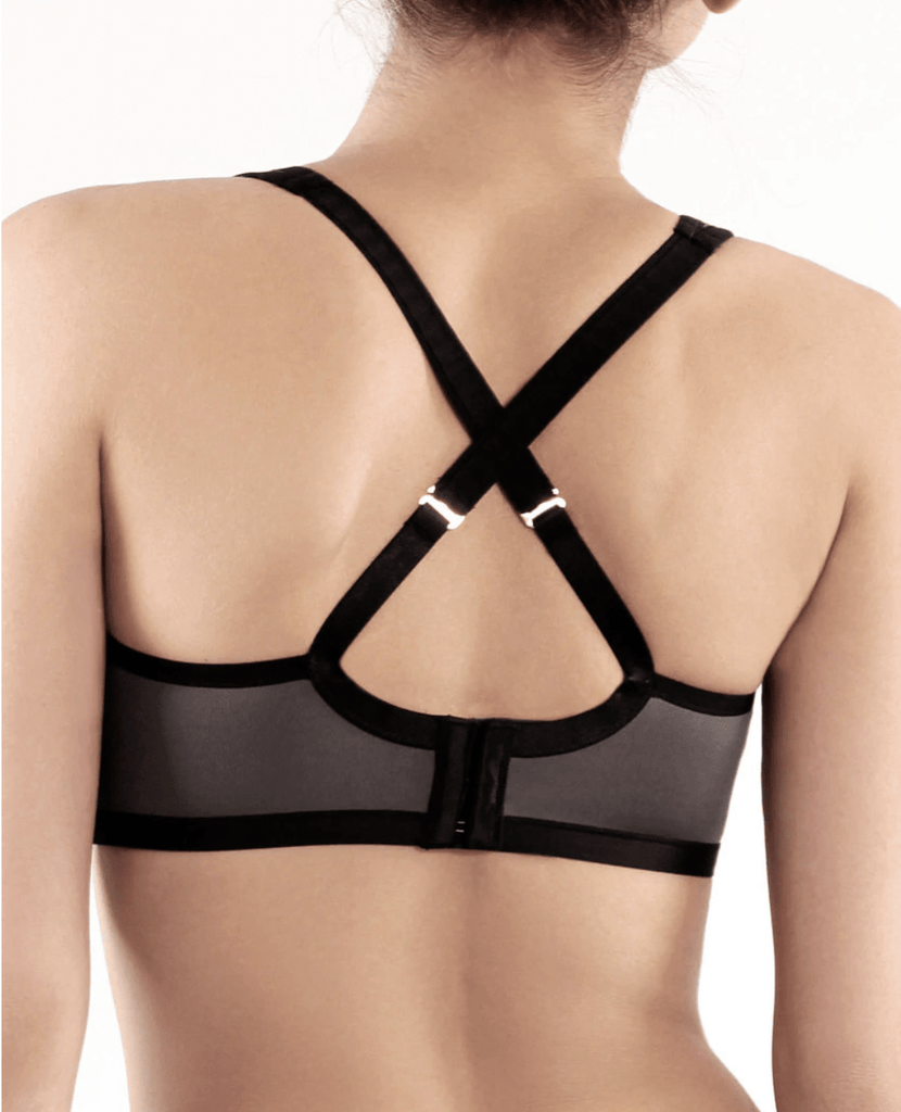 YOGI Convertible Underwire Sports Bra in Black/Grey – Christina's