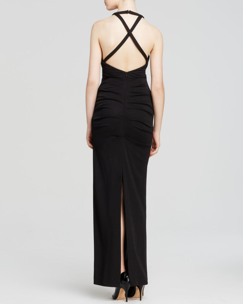 High Neck Open Back Dress in Black Christina's Luxuries High Neck Open Back Dress in Black Christina's Luxuries