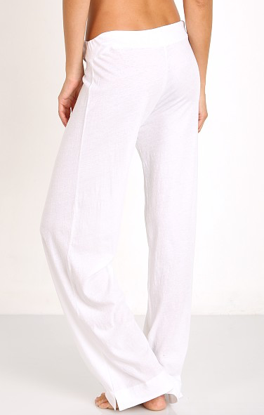 Organic Cotton Pants in White