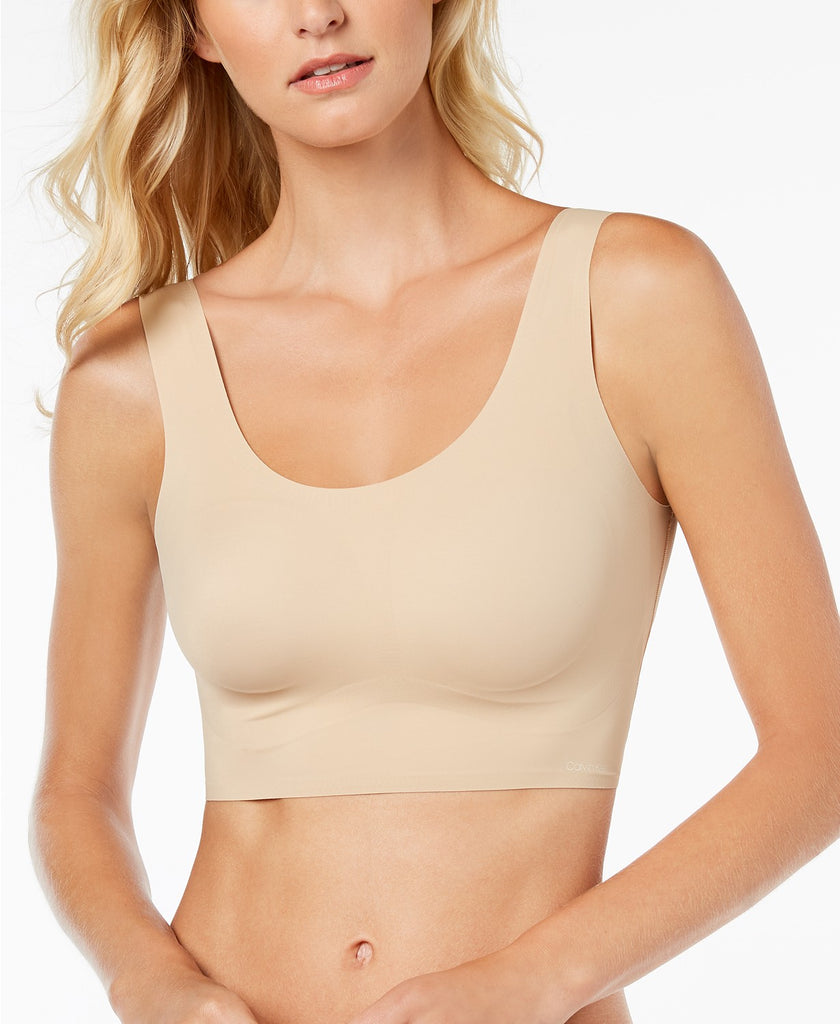 SCOOP NECK Invisibles Comfort Lightly Lined Bralette in Bare