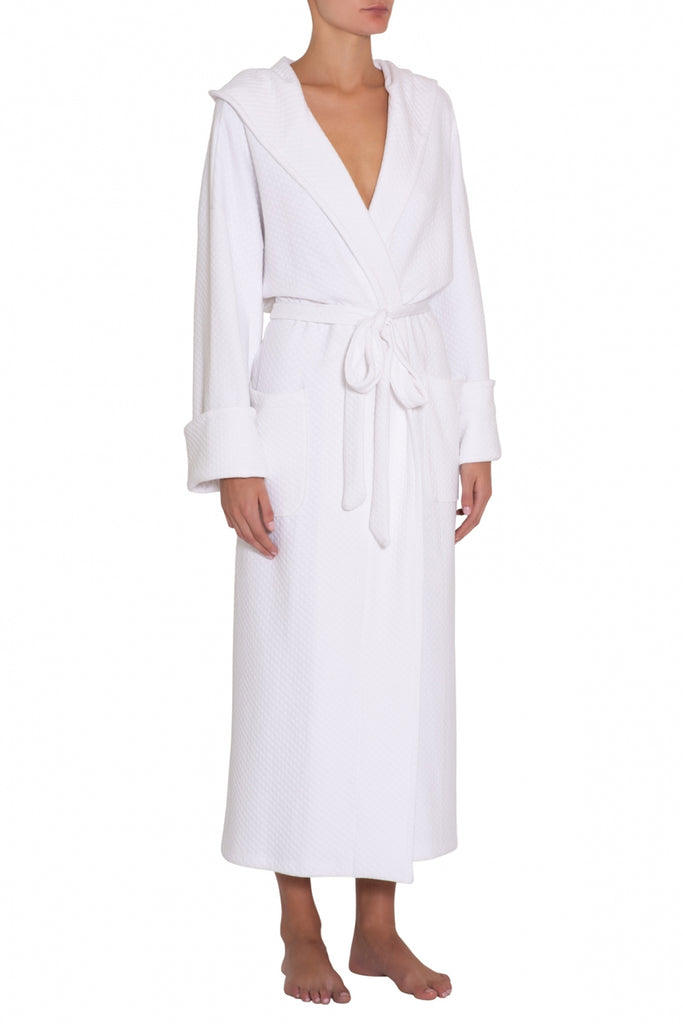 ZEN Long Spa Robe in White