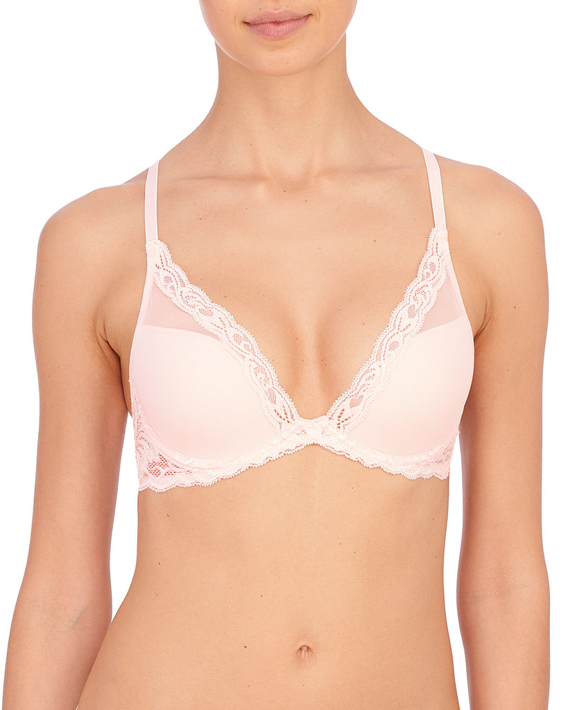FEATHERS Plunge Bra in Sheer Pink – Christina's Luxuries