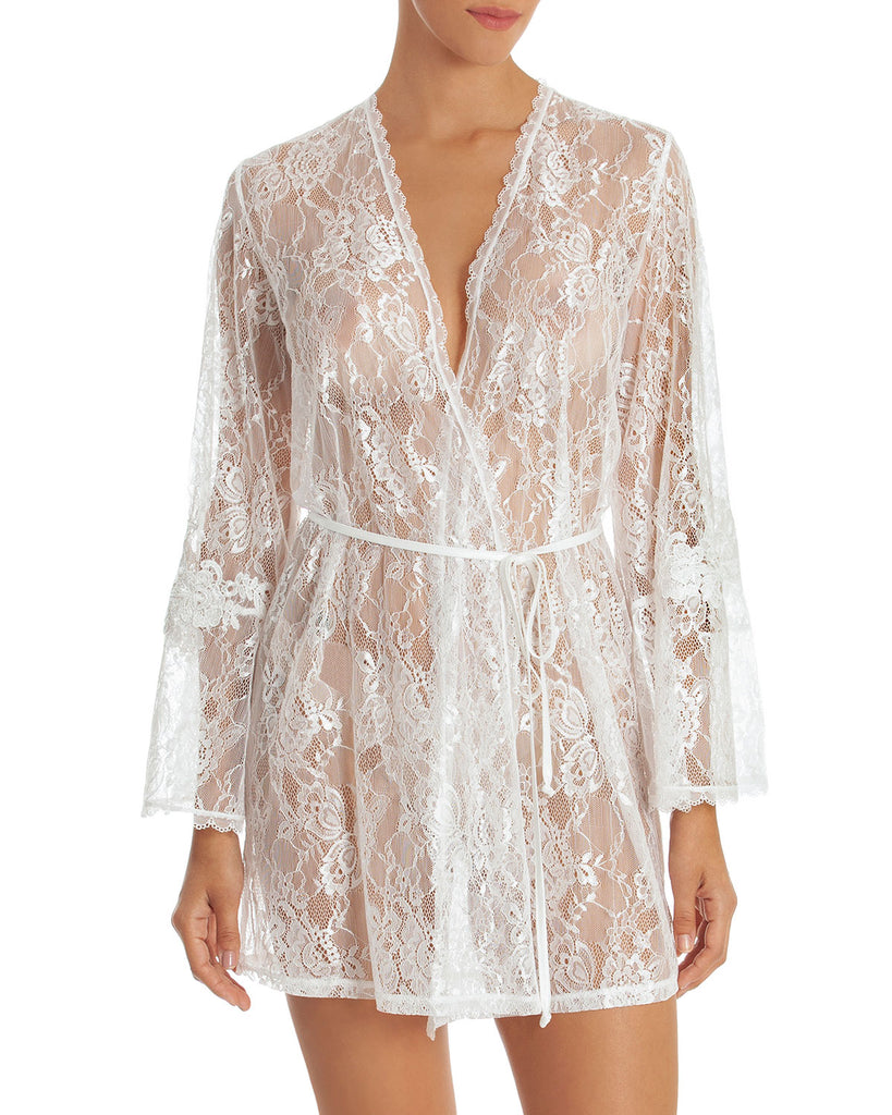 SUTTON Lace Robe in Ivory