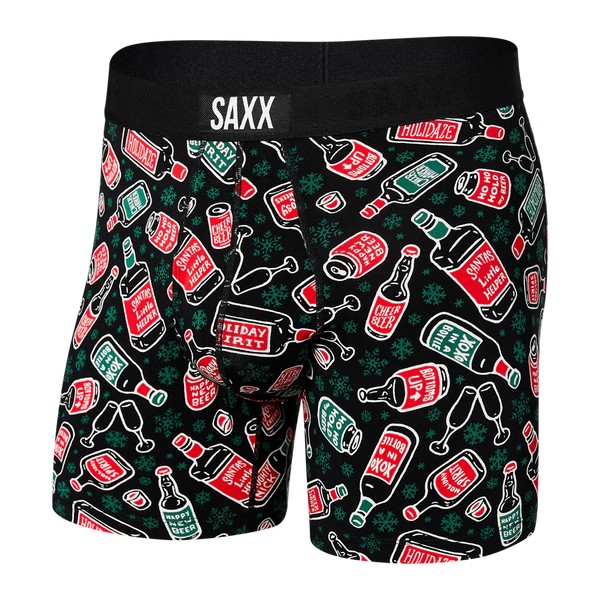 ULTRA Boxer Brief w/ Fly in Holiday Spirits