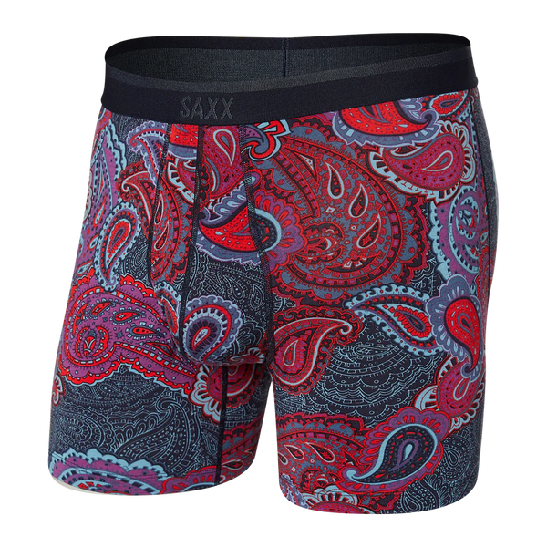 PLATINUM Relaxed Boxer Brief in Multi Power Paisley