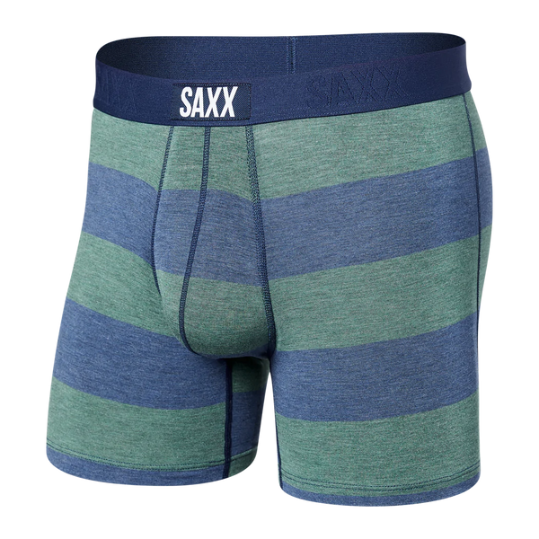 VIBE Boxer Brief in Blue/Green Ombre Rugby