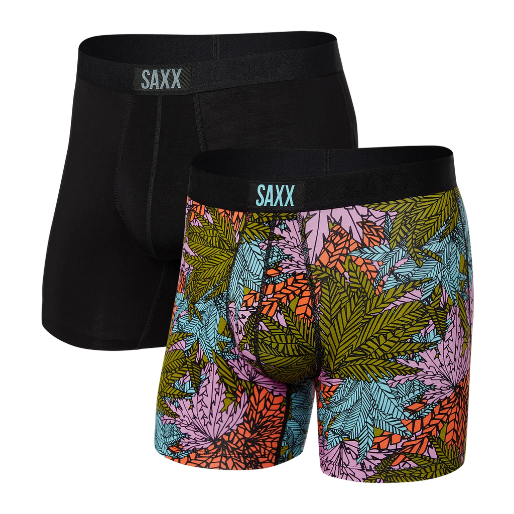 VIBE Boxer Brief 2-Pack in Sub Tropic/Black