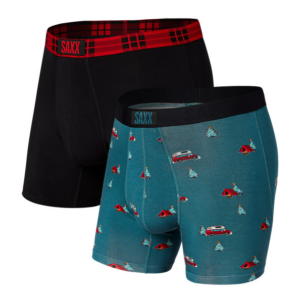 VIBE Boxer Brief 2-Pack in Woodsy Holiday/Buffalo