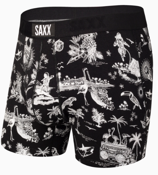 ULTRA Boxer Brief w/ Fly in Black Astro Surf and Turf